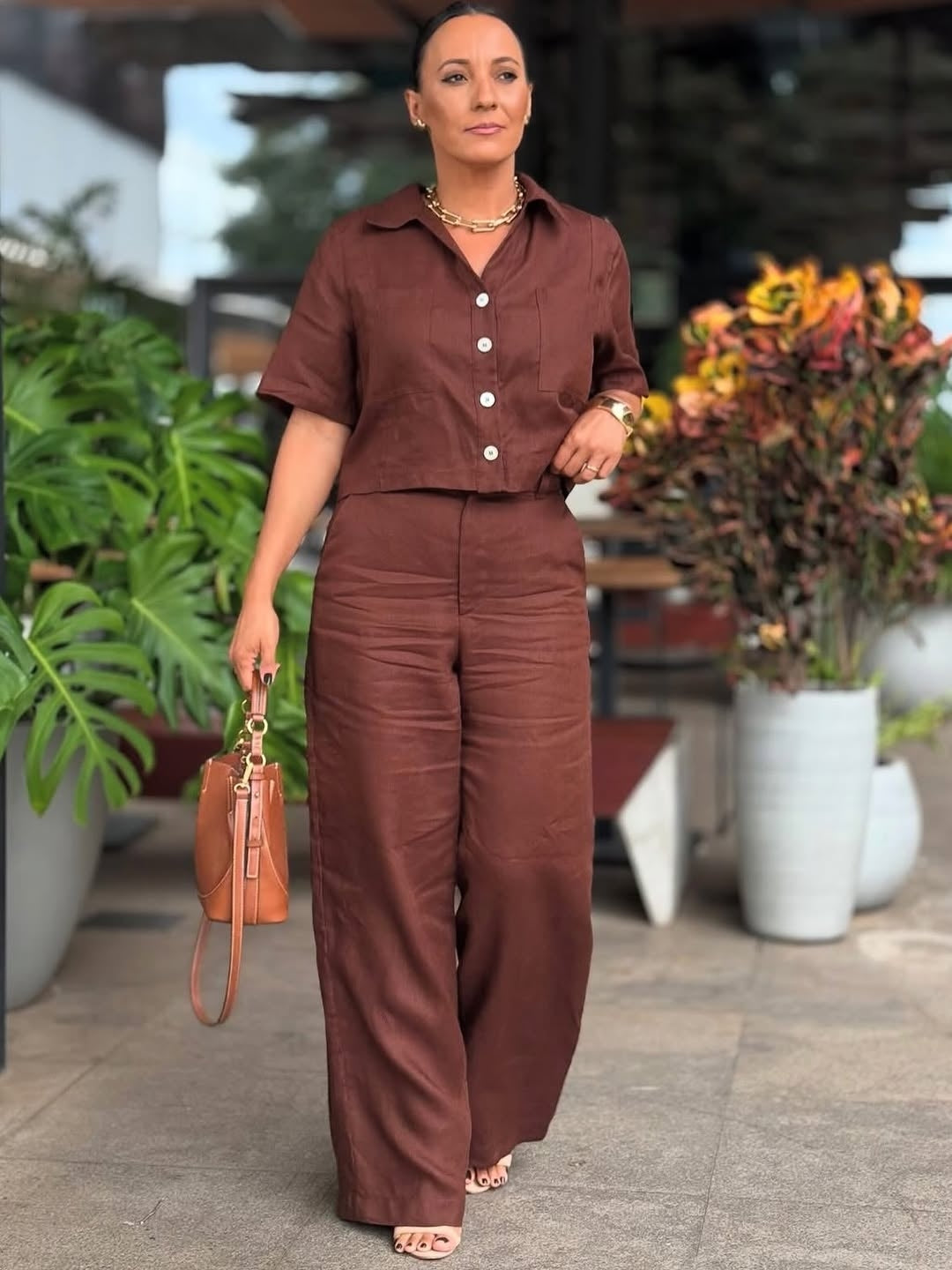 Zeenat Linen Set