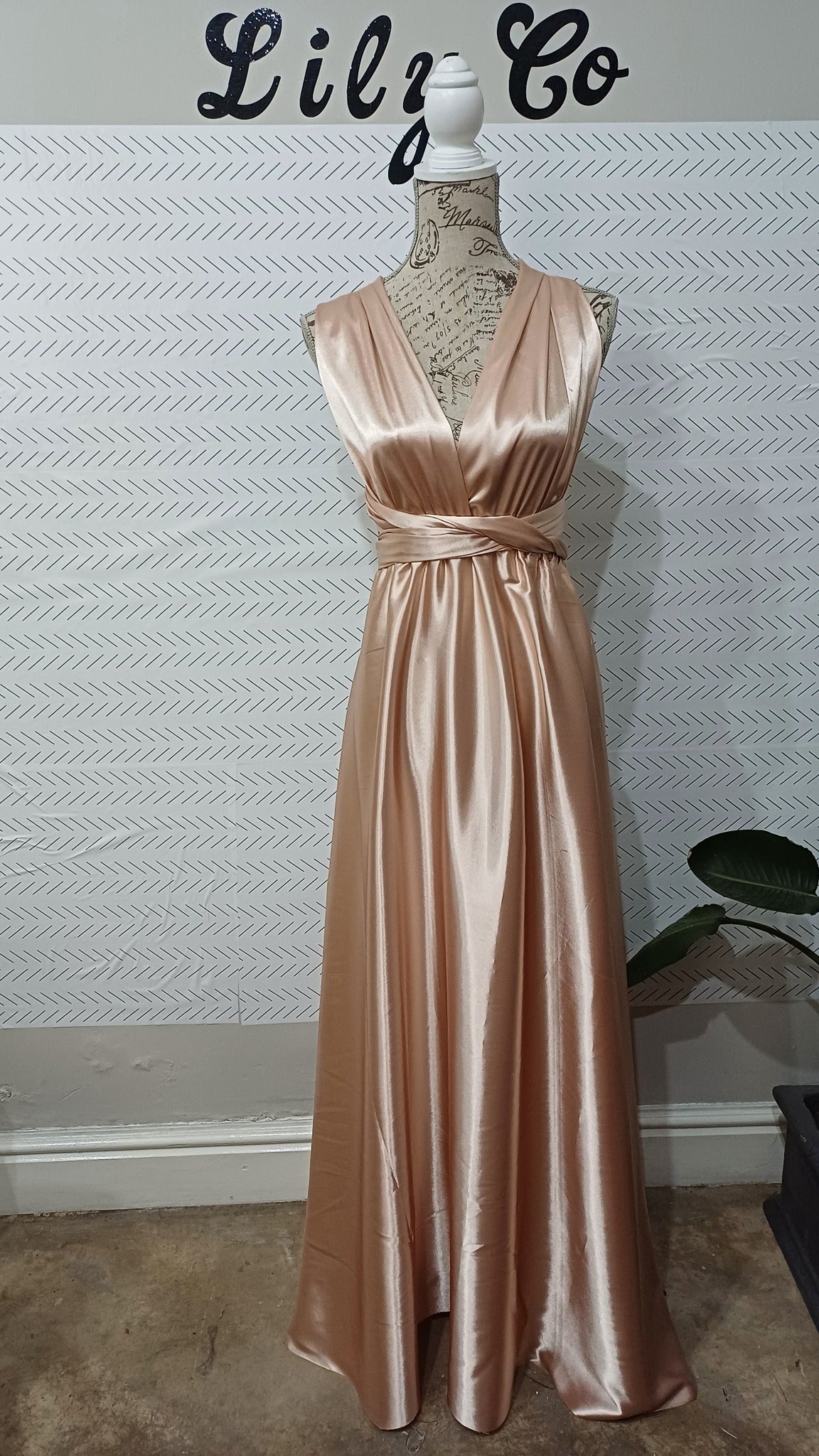 Satin Emily Infinity Dress