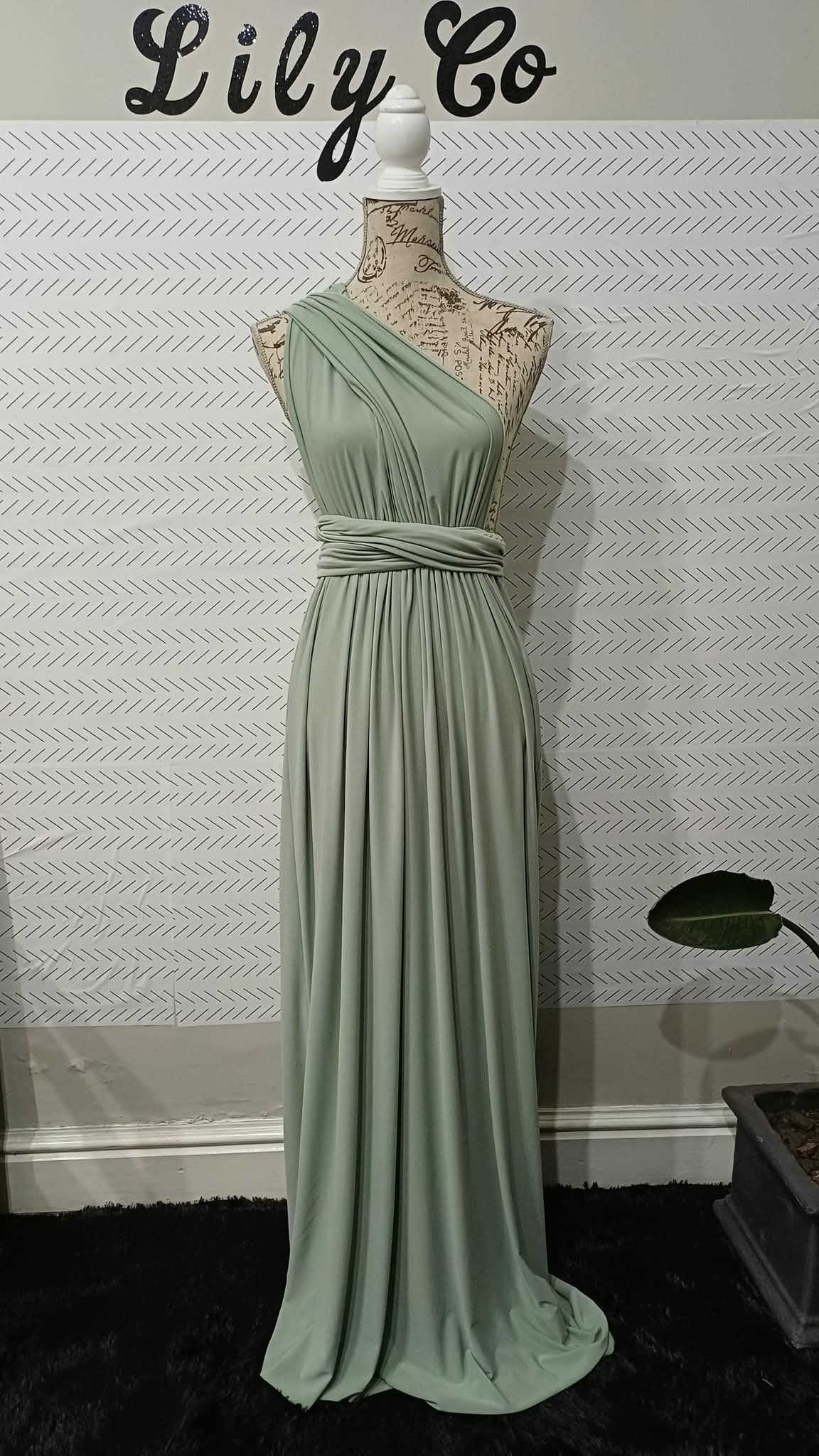 Emily Infinity Dress Sage Green