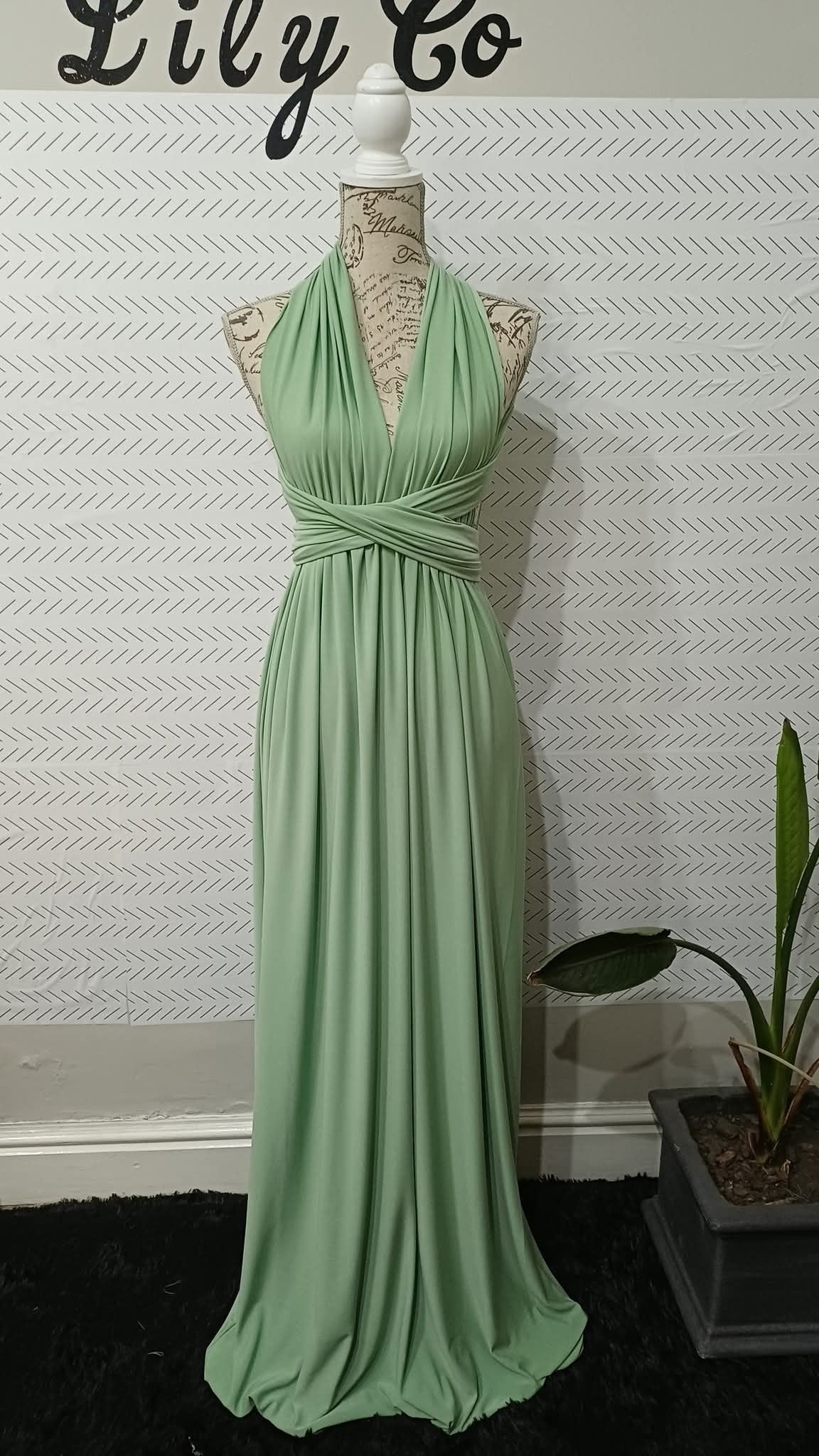 Emily Infinity Dress Dark Sage