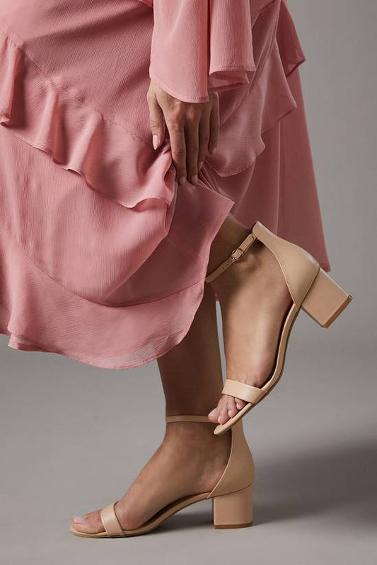 Nude Block Heel