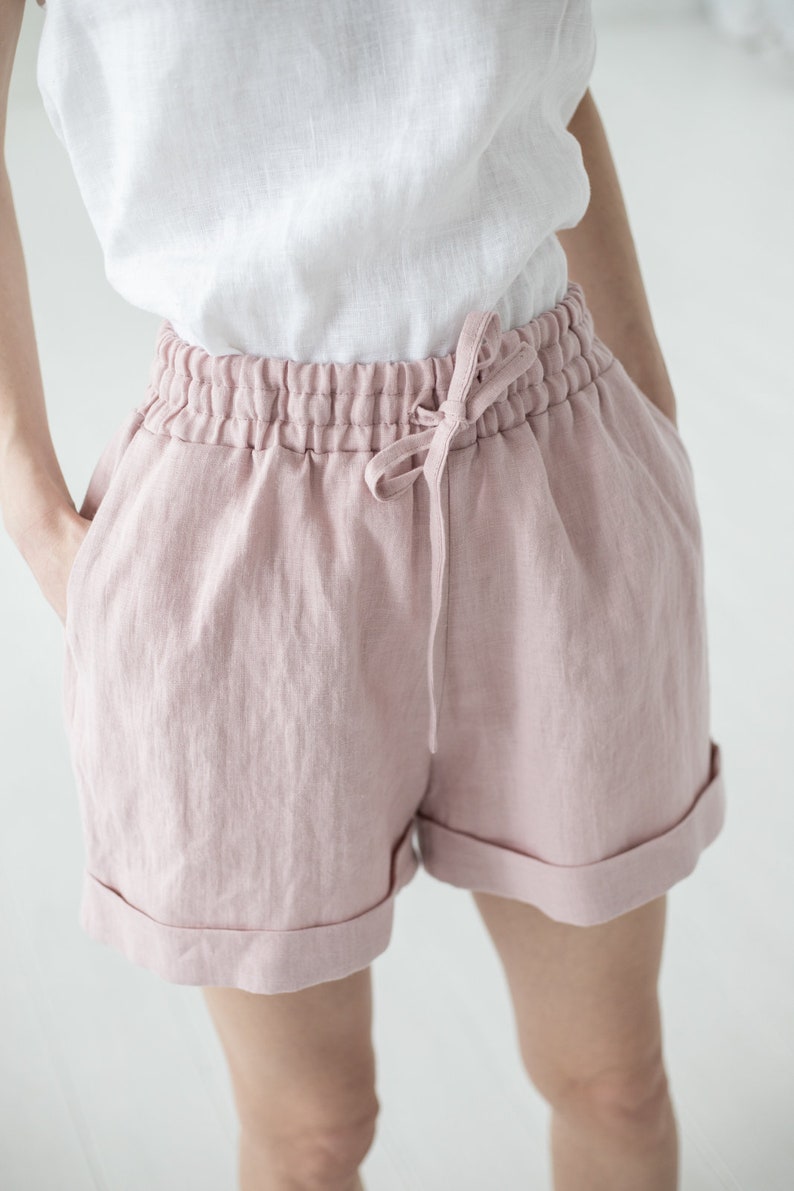 Linen Blend Shorts