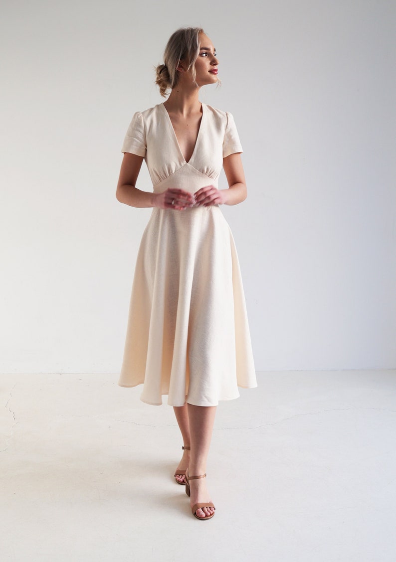 Amelia Linen Dress