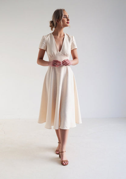 Amelia Linen Dress