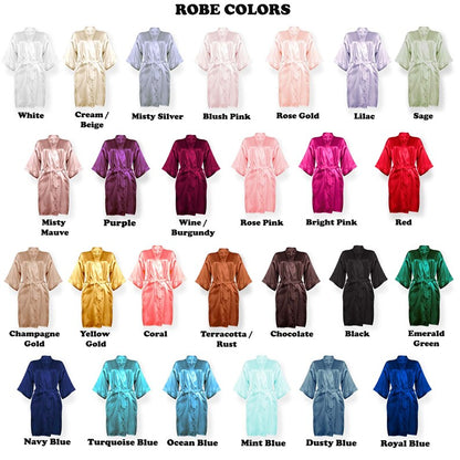 Personalized Satin Robes