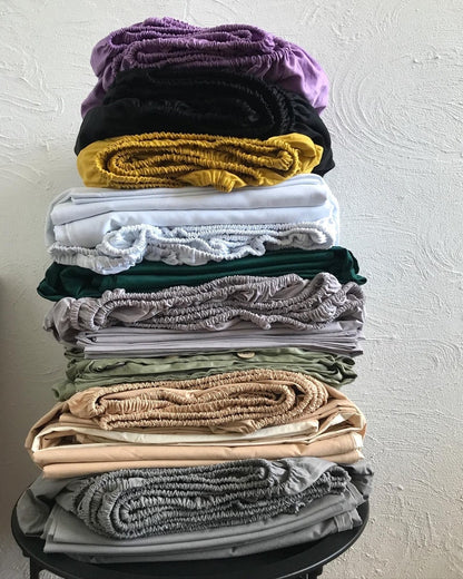 200TC Percale Fitted Sheets