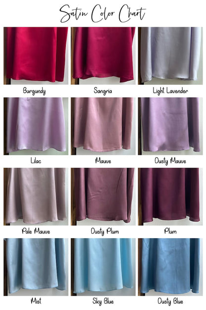 Long sleeve Satin Tie Knot Pajamas