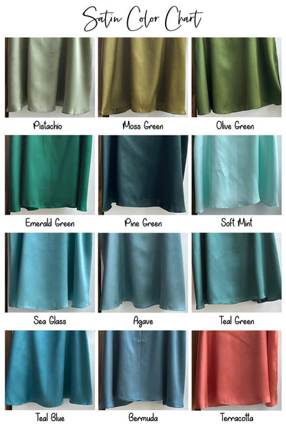 Long sleeve Satin Tie Knot Pajamas