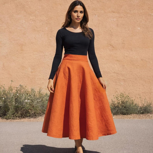 Chante Linen Skirt