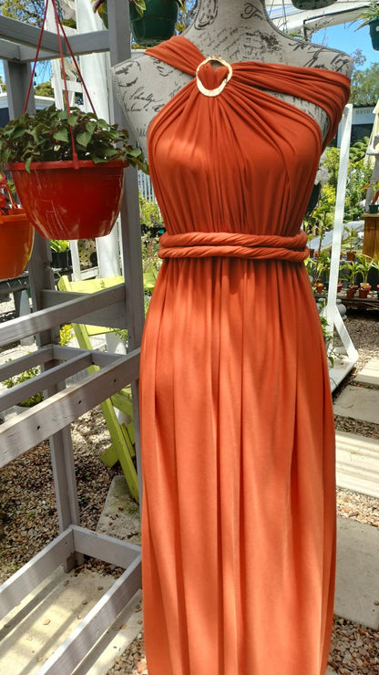 Emily Infinity Dress Burnt Orange