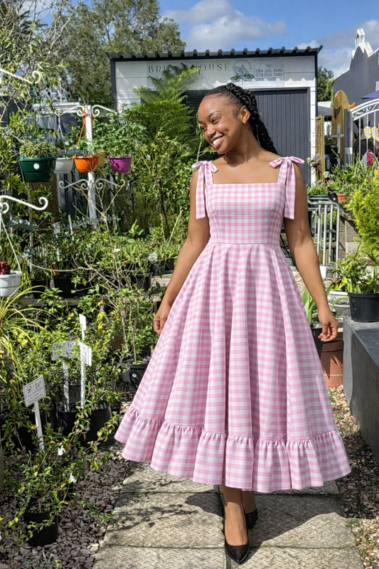Monique Gingham Dress