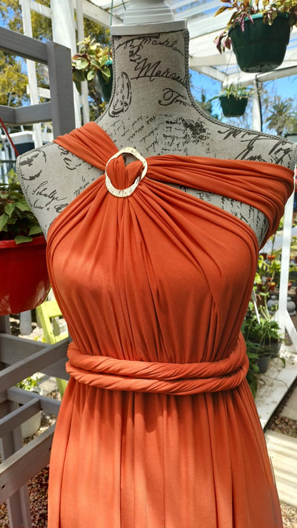 Emily Infinity Dress Burnt Orange
