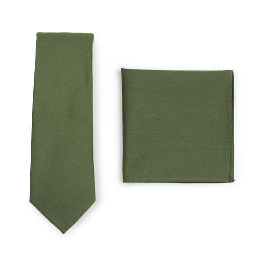 Tie Set Olive Green