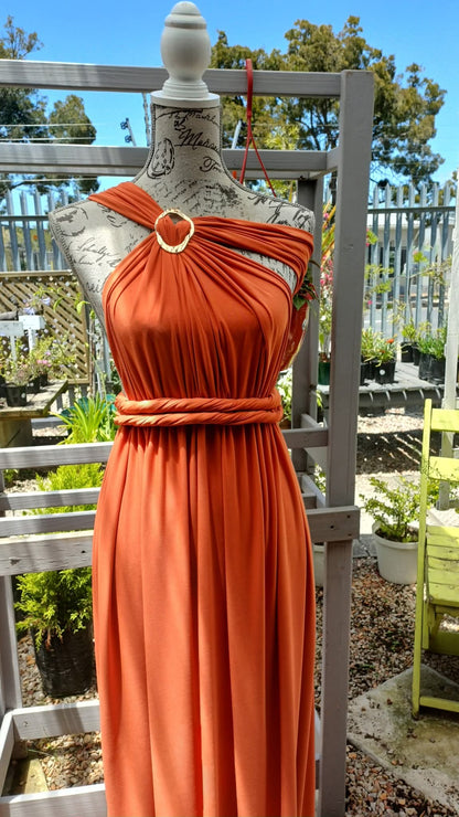 Emily Infinity Dress Burnt Orange